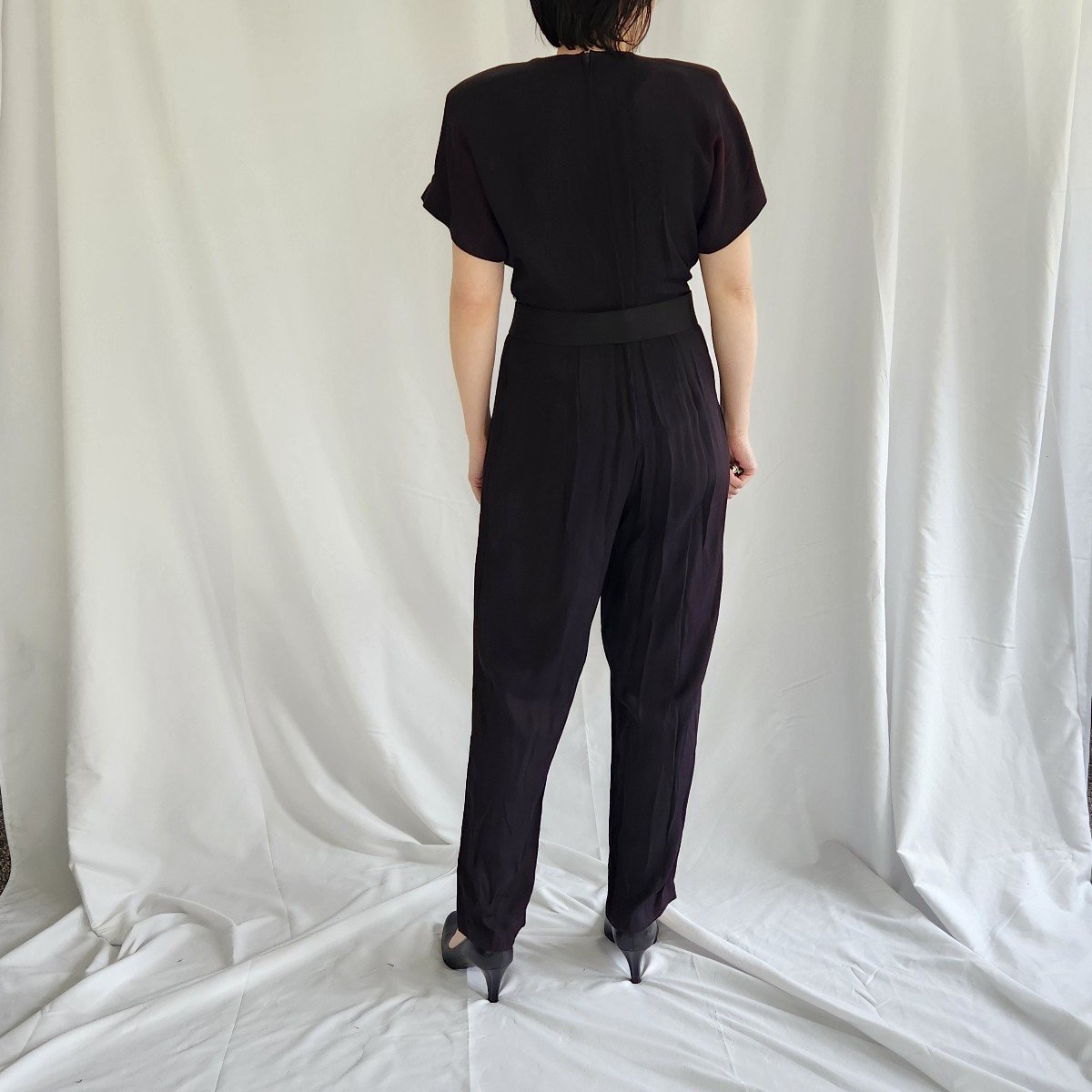 80s Black Jumpsuit