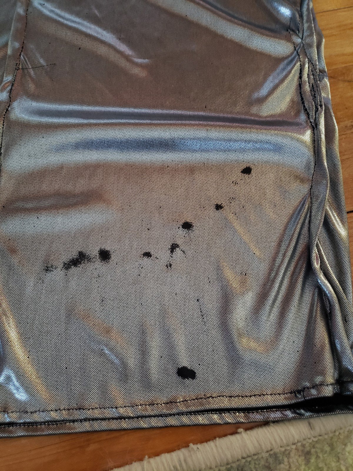 Y2K Silver Space Age Top