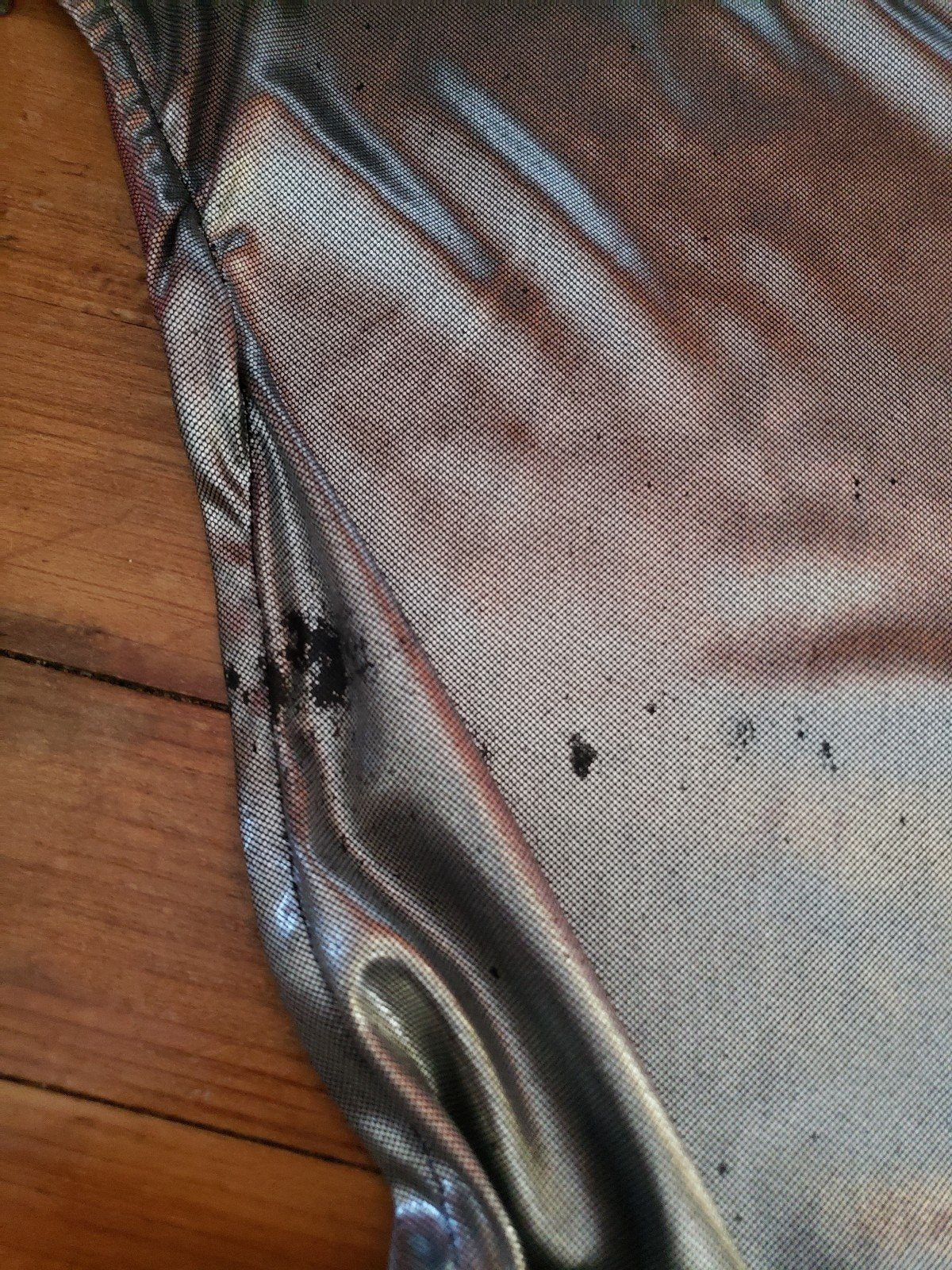 Y2K Silver Space Age Top