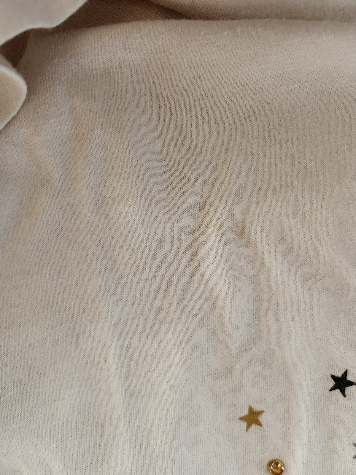 90s White and Gold Celestial Tee