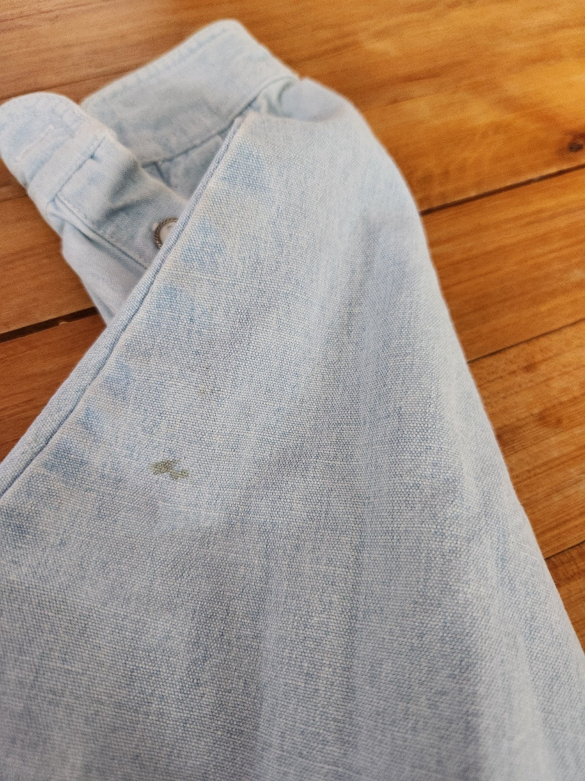 90s Light Wash Denim Button Down Shirt