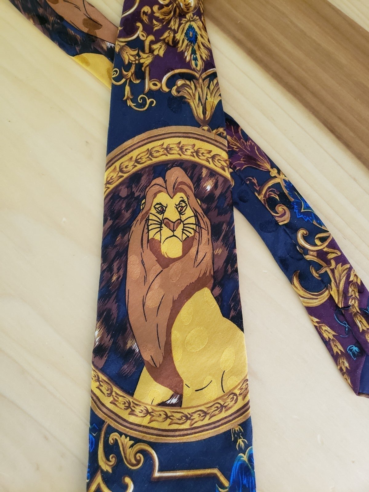 Vintage Lion King Silk Tie