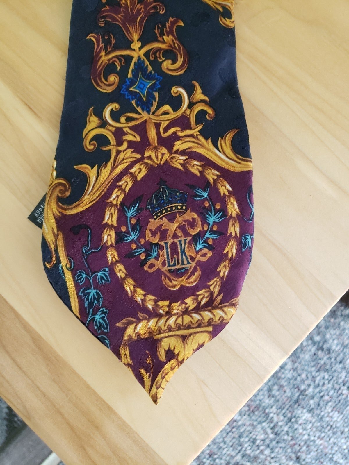 Vintage Lion King Silk Tie