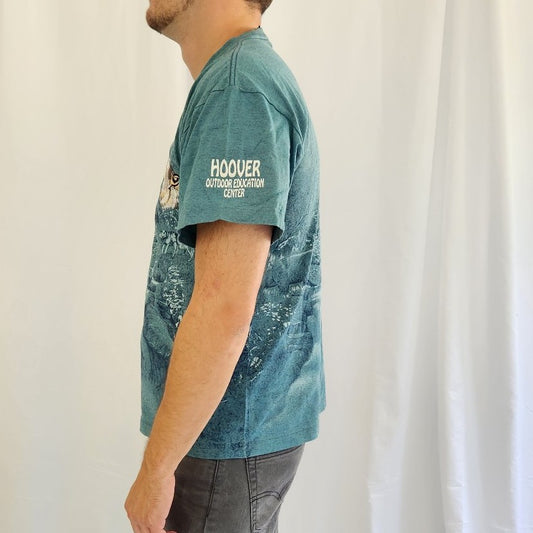 90s/00s Blue Wolf AOP Tee