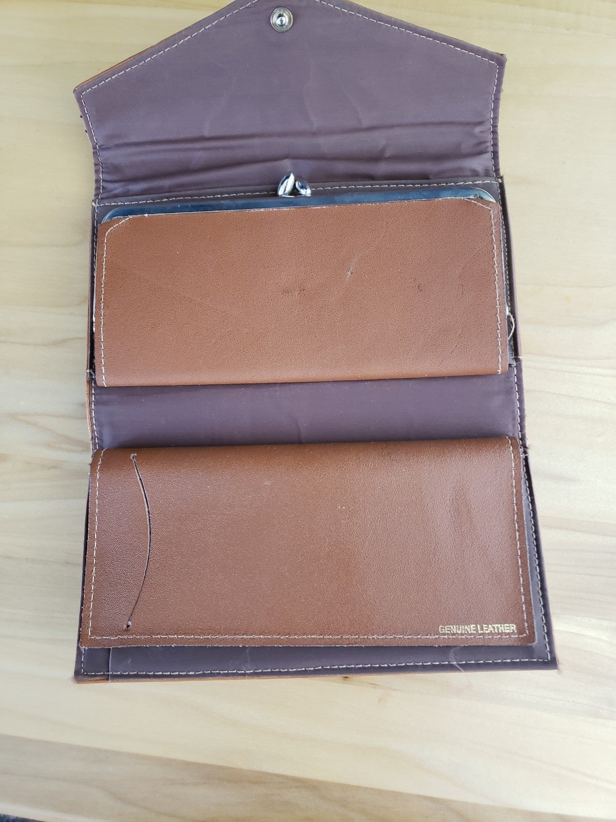 80s/90s Tan Leather Wallet