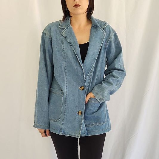 90s Denim Blazer