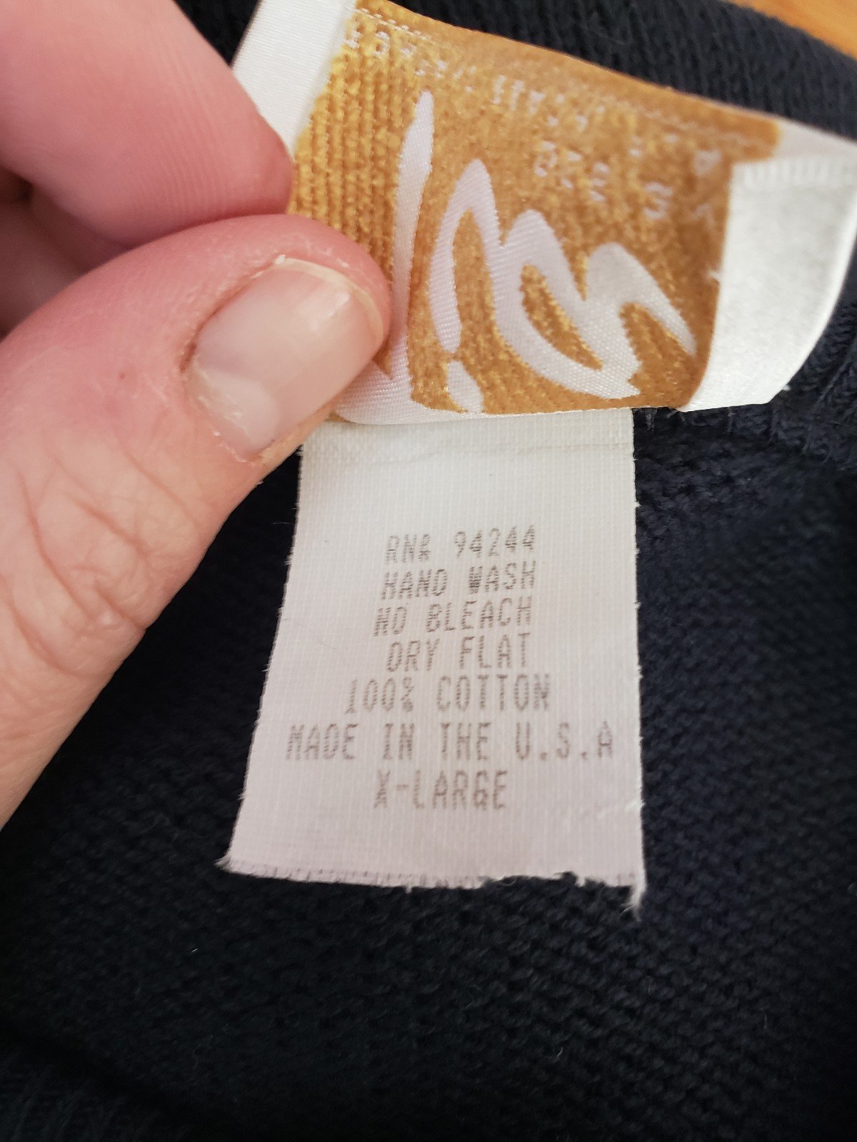 90s Deadstock Black Shoe Theme Cardigan