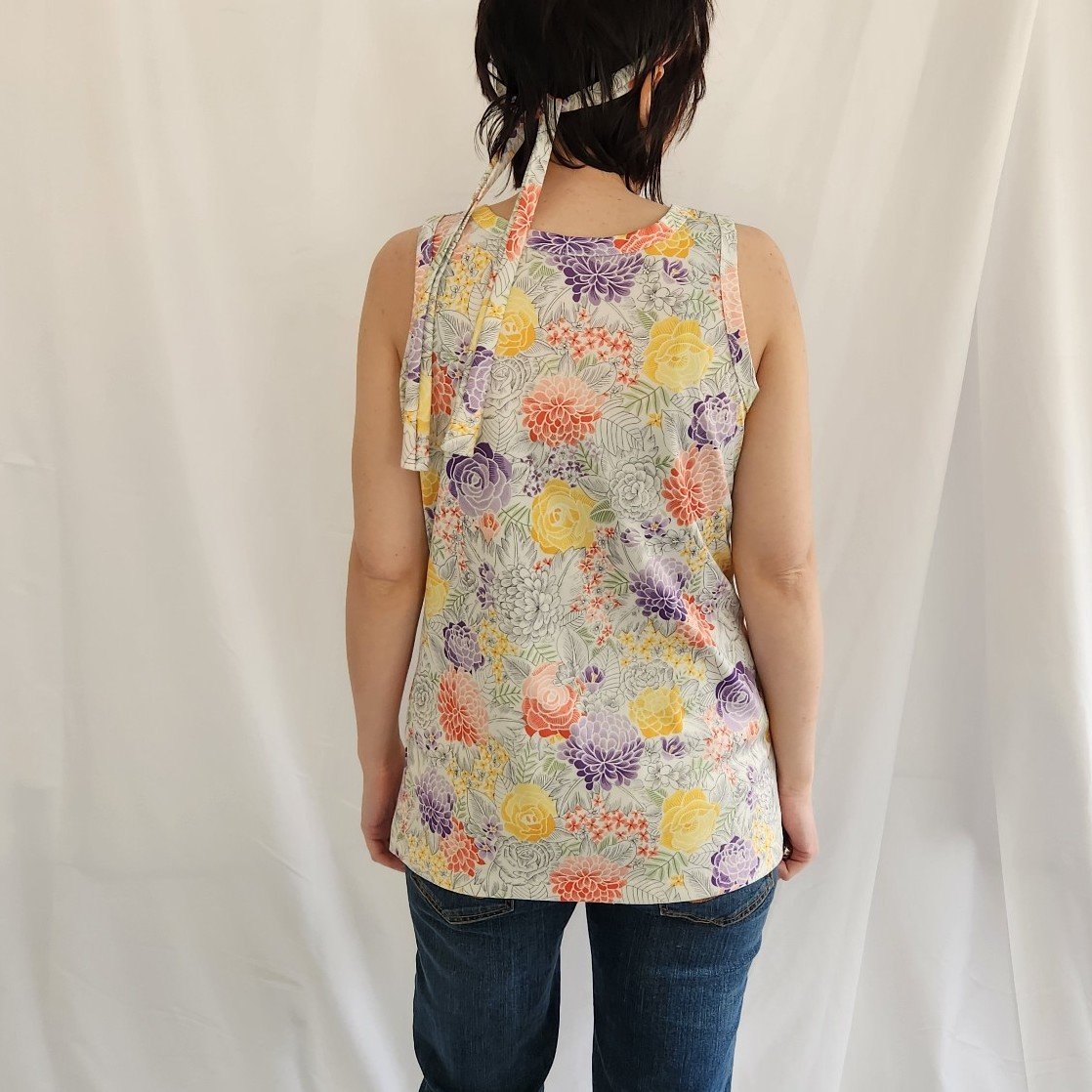 70s Home Made Floral Tank Top
