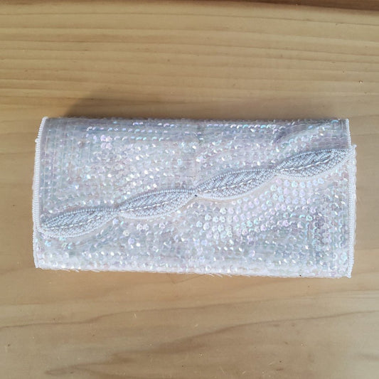Vintage Sequin and Bead Covered Clutch