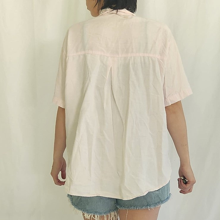 90s Floral Patchwork Button Down