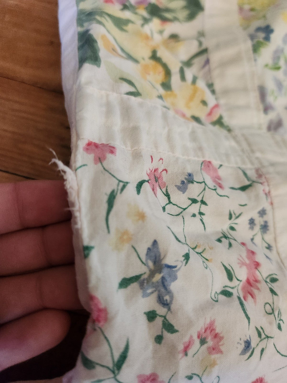 90s Floral Patchwork Button Down