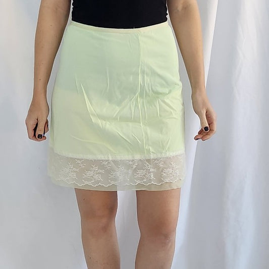 60s/70s Lime Green Half Slip