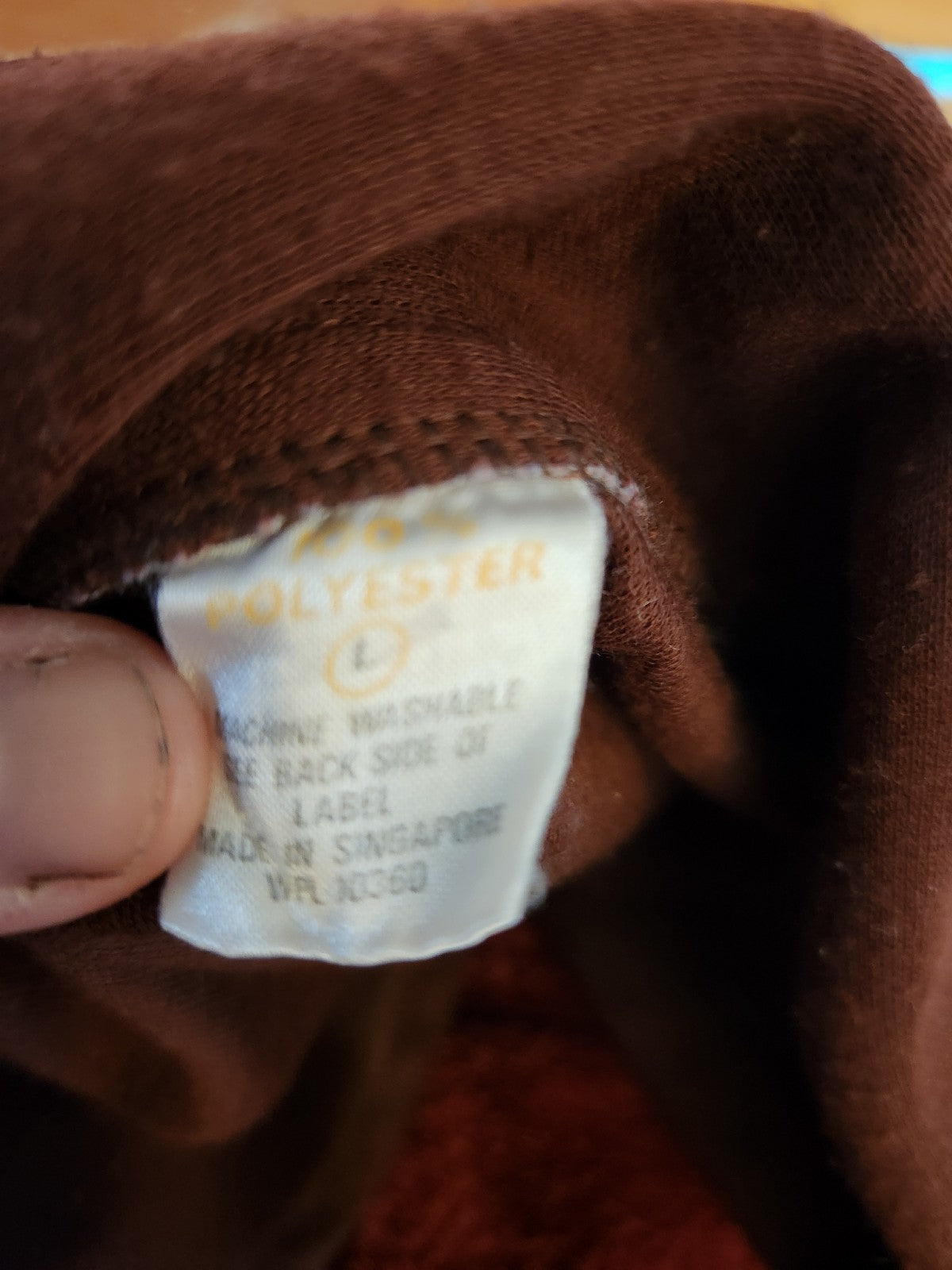 70s Brown and Cream Polo Shirt