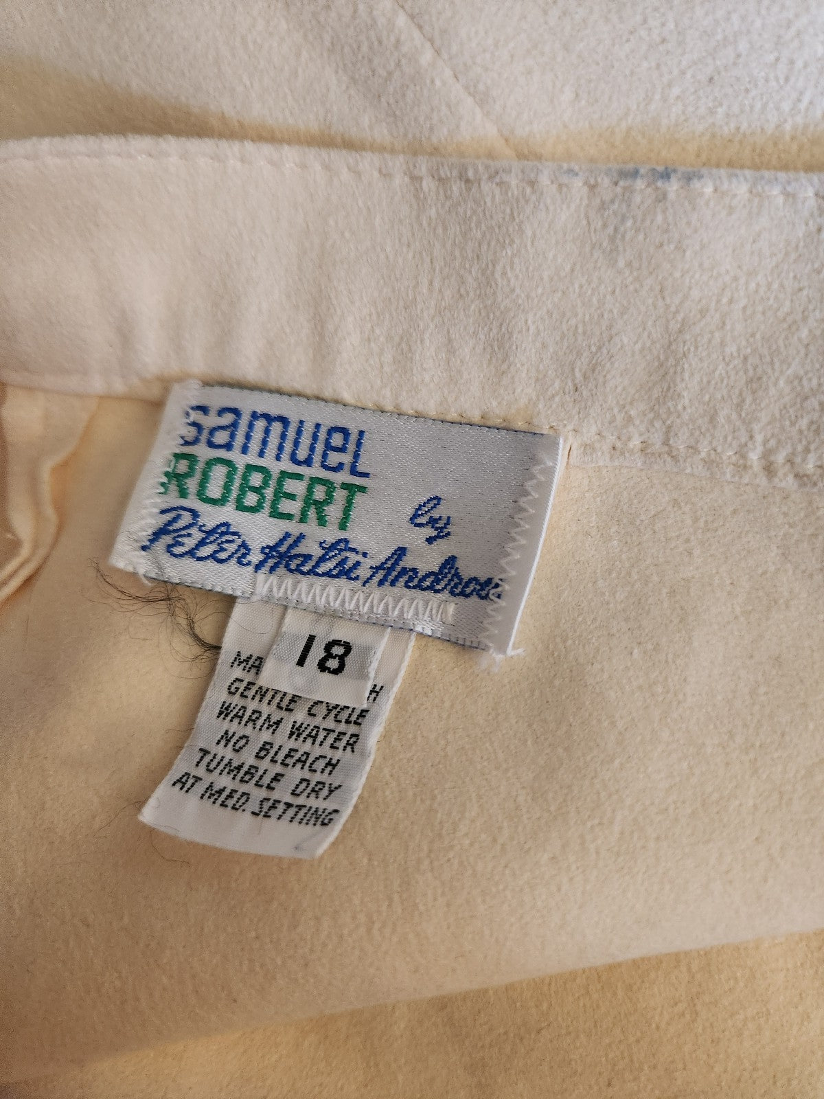 70s/80s Cream Ultrasuede Pencil Skirt