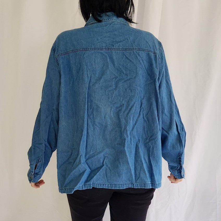 90s/00s Green Winter Theme Sweatshirt