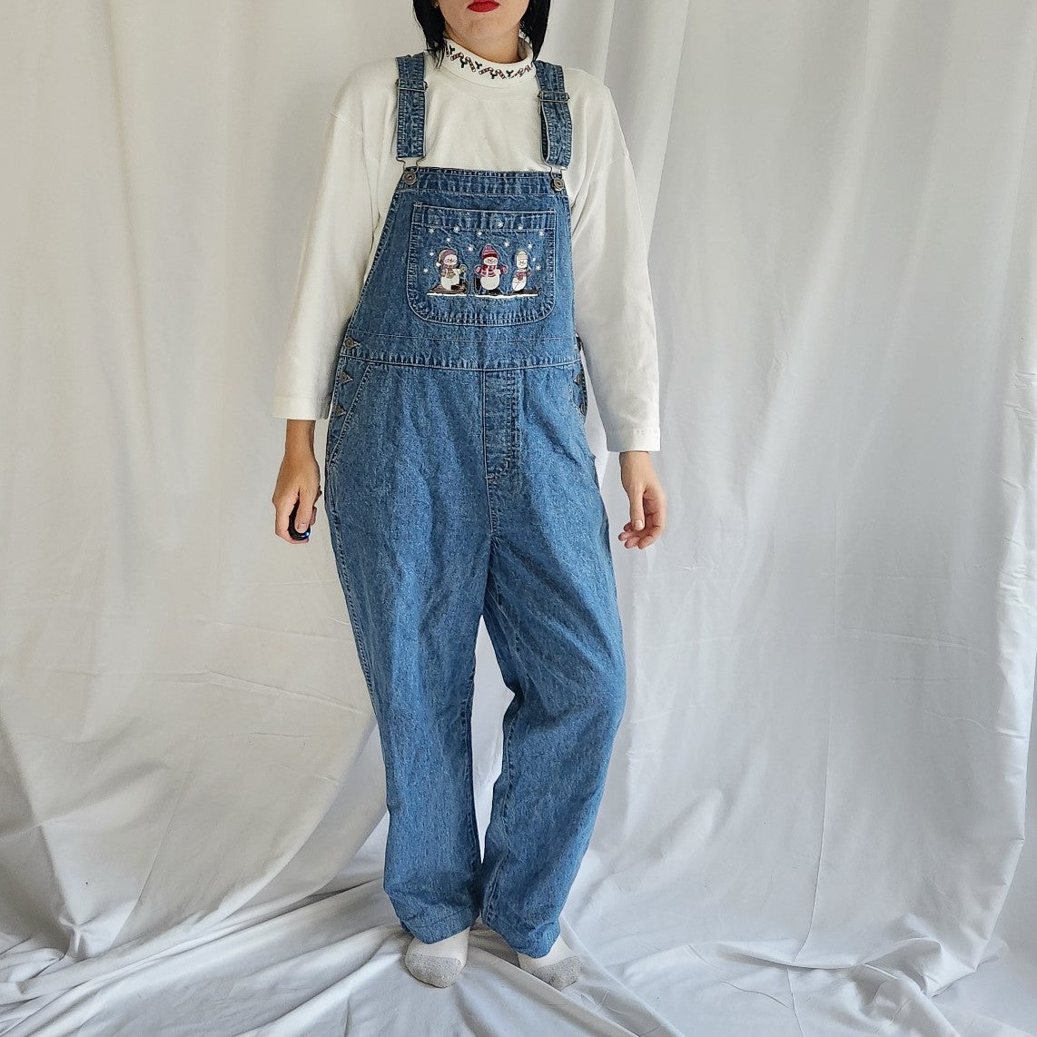 90s/00s Snowman Overalls