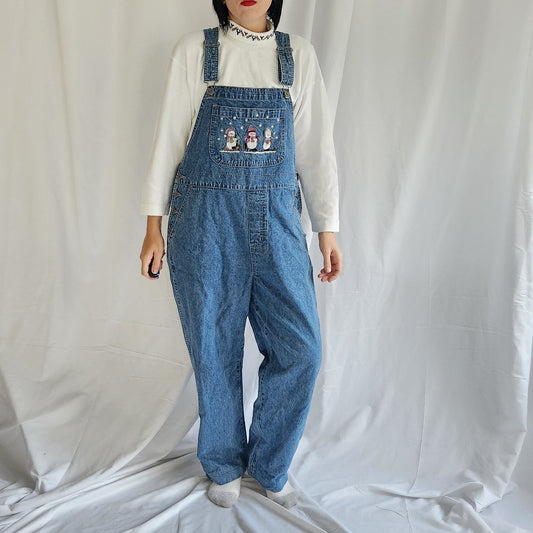 90s/00s Snowman Overalls