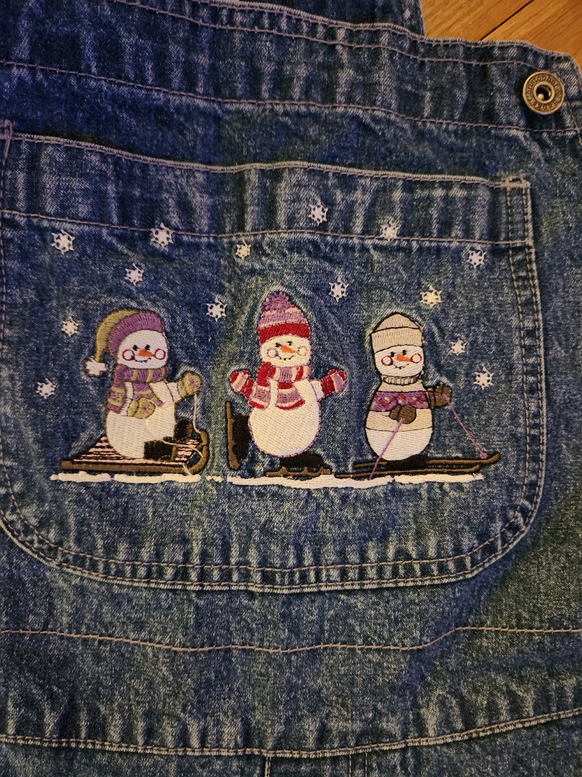 90s/00s Snowman Overalls
