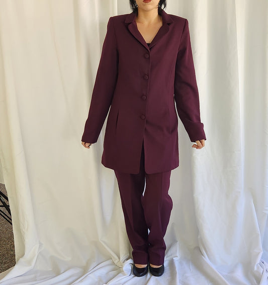 90s Four Piece Purple Suit Set