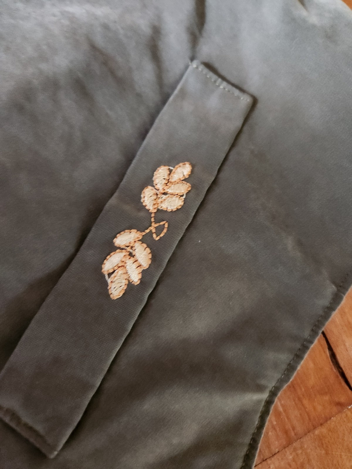 90s(?) Olive Green Vest and Skirt Set
