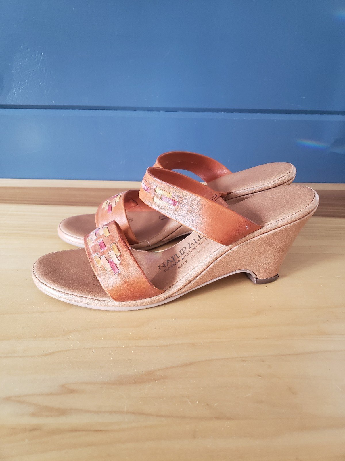 Vintage Leather Wedges