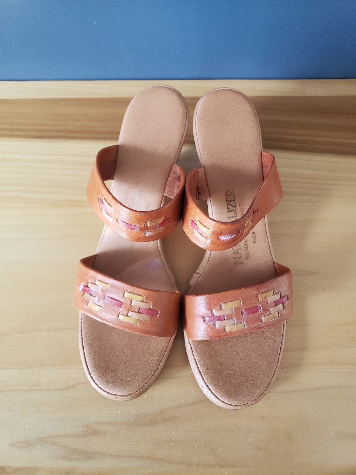 Vintage Leather Wedges