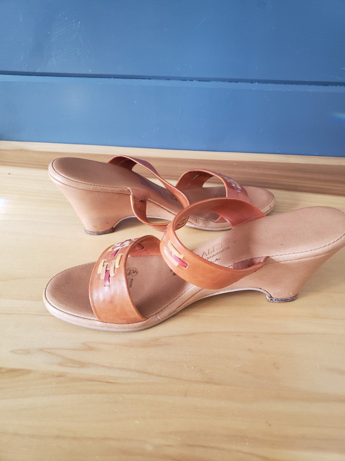 Vintage Leather Wedges