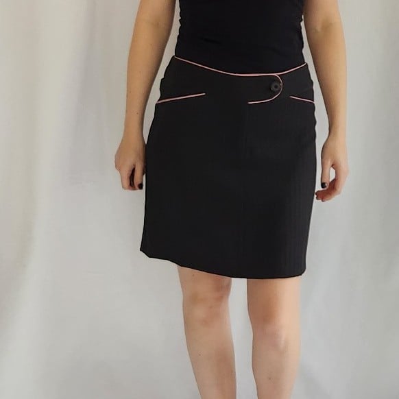 Y2K Black Skirt Suit