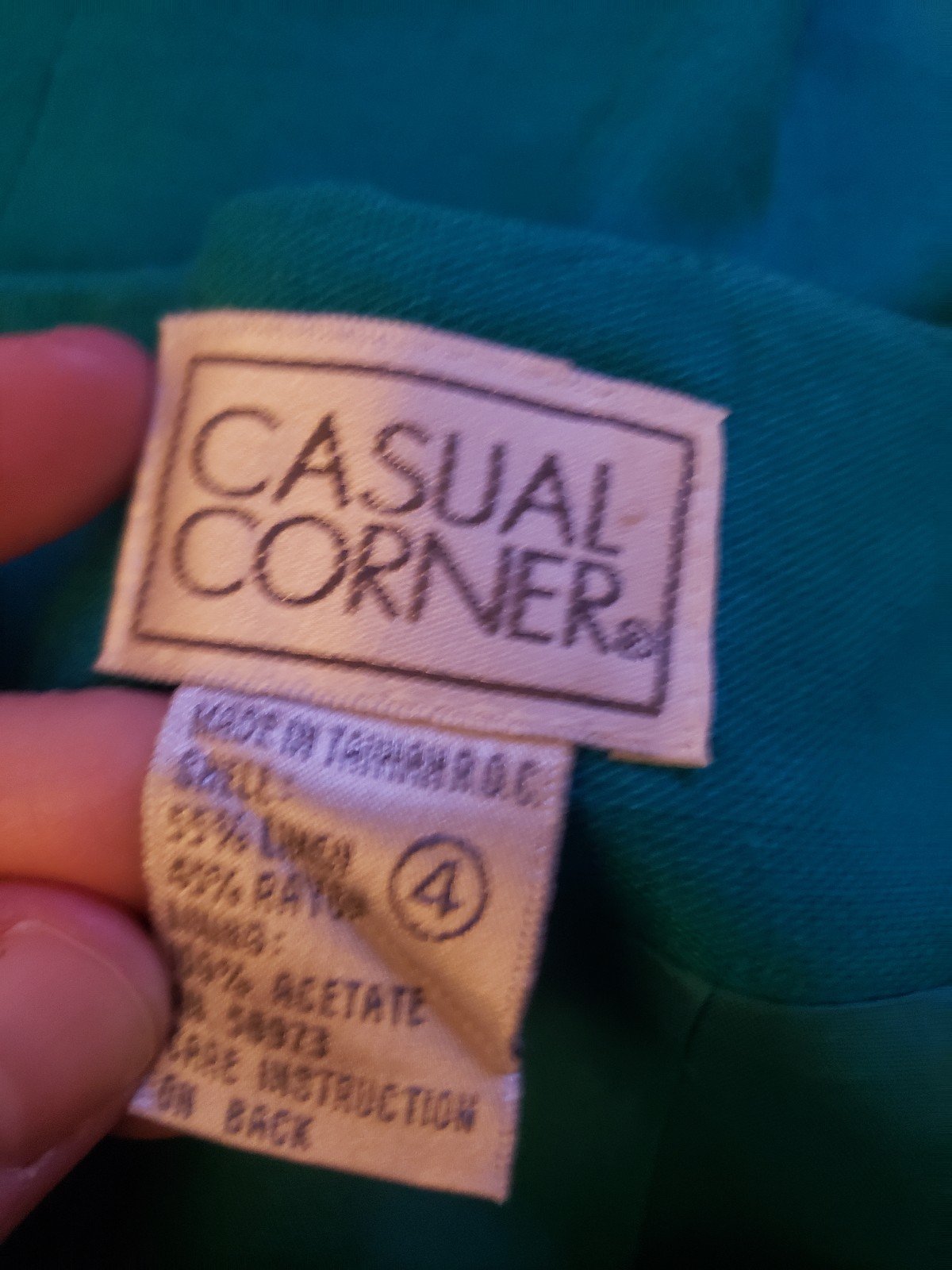 90s Teal Pencil Skirt