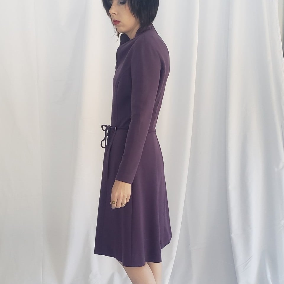 90s/00s Purple Long Sleeve Dress