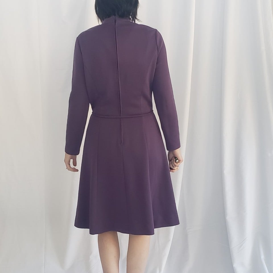 90s/00s Purple Long Sleeve Dress