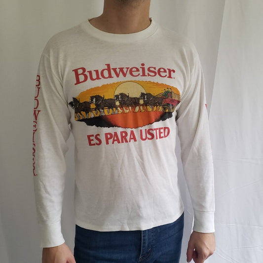 90s Budweiser en Espanol Long Sleeve Tee