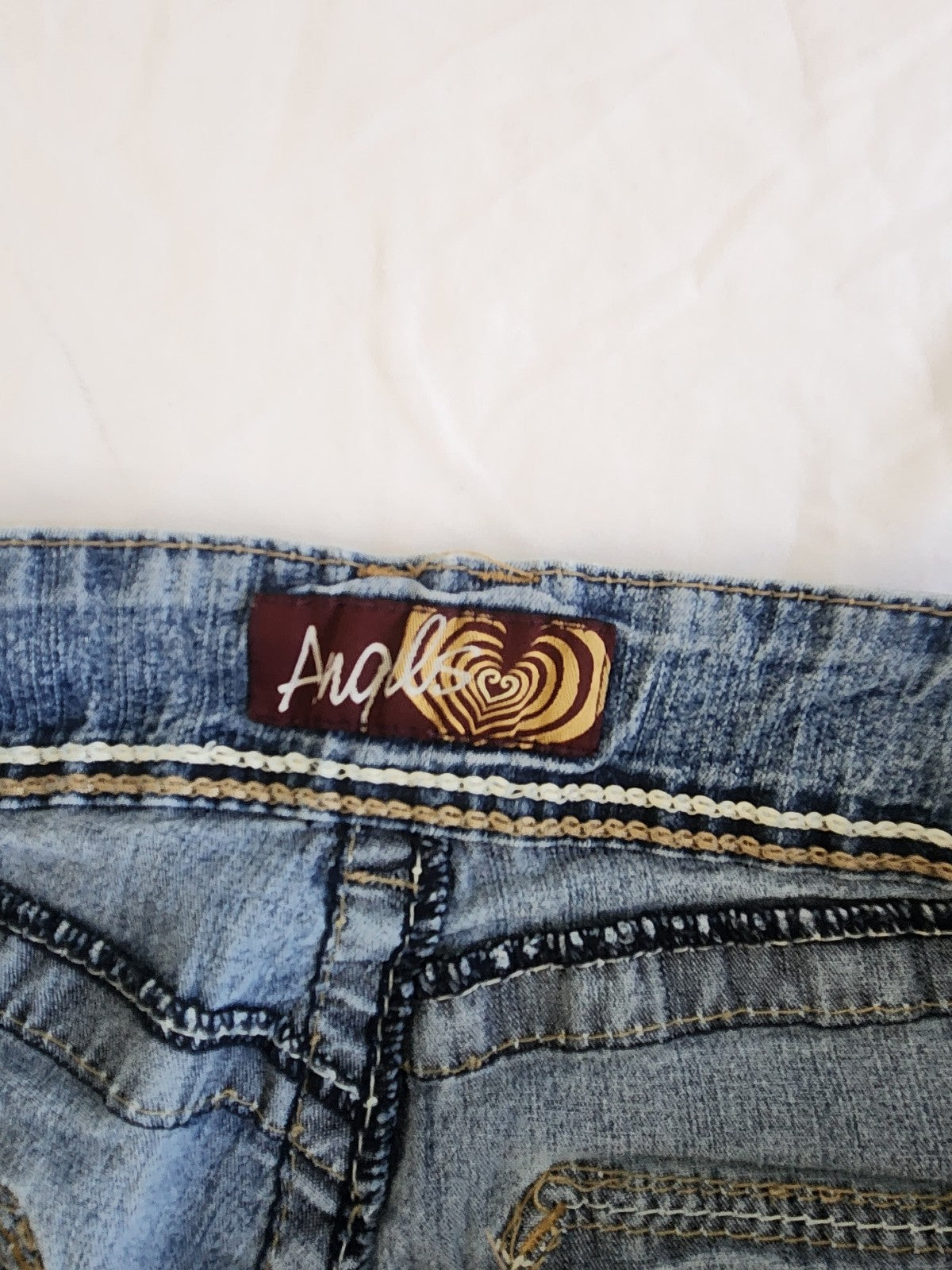 Y2K Angels Low Rise Capri Jeans