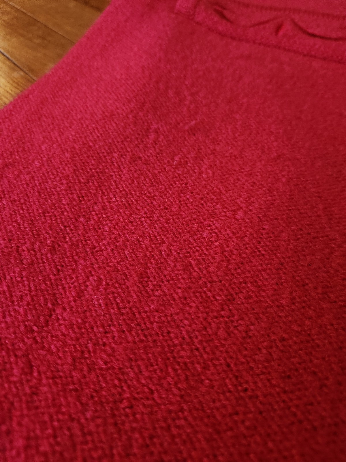 90s Red Wool Cardigan