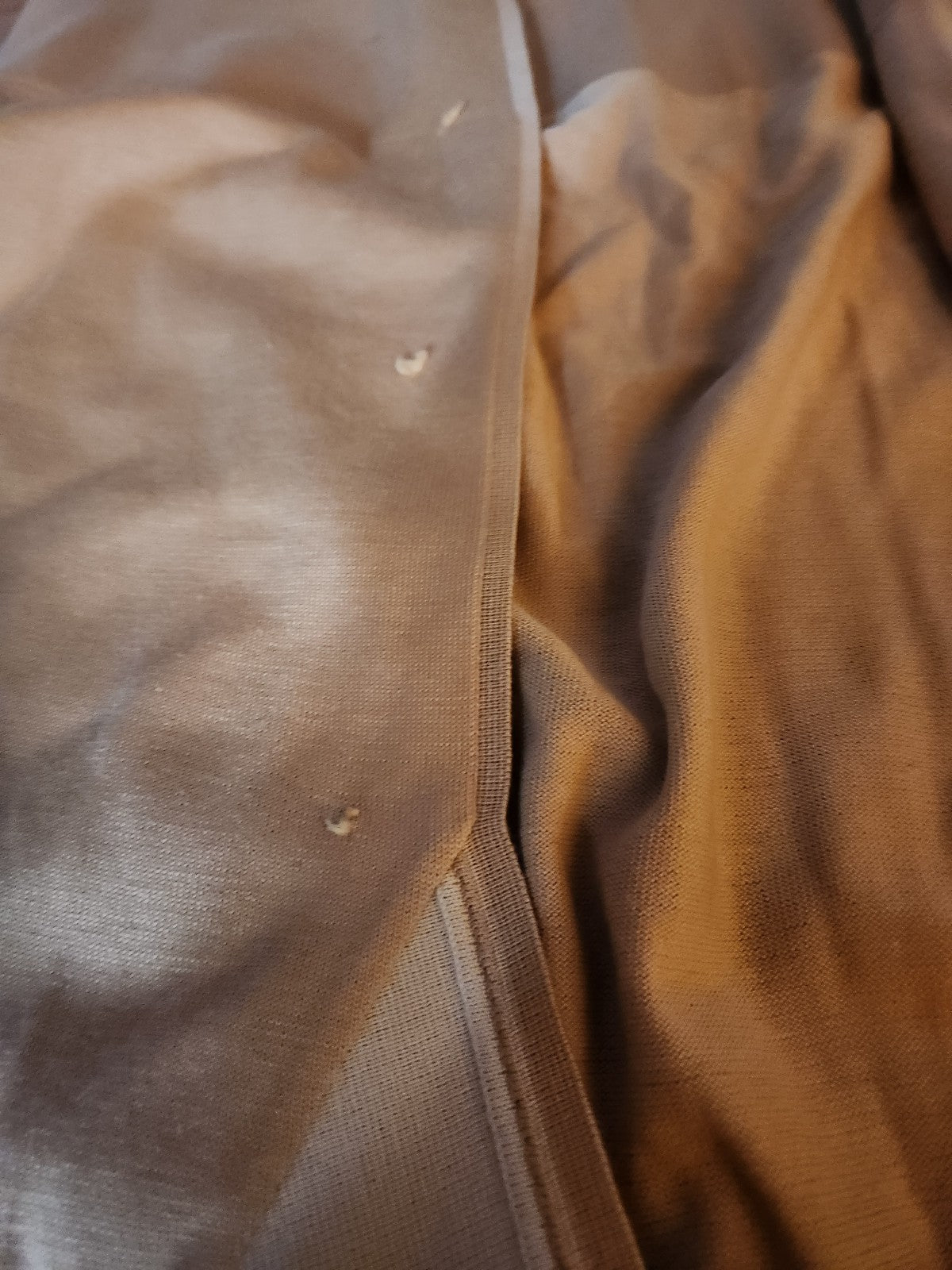 60s Tan Worsted Wool Sweater and Skirt Set