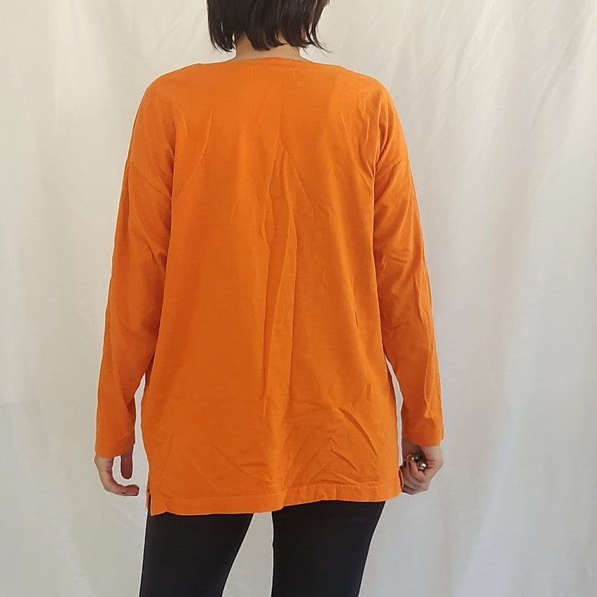90s/Y2K Halloween Ghosts and Haunted House Long Sleeve Tee