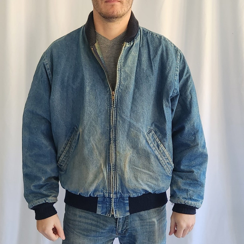 90s Denim Blanket Lined Jacket