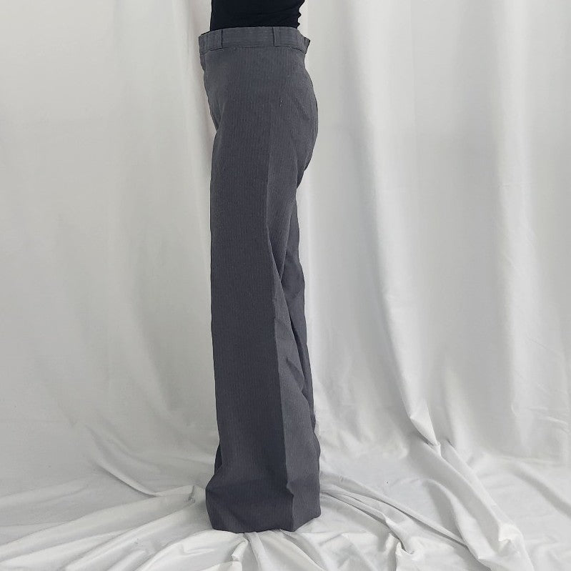 70s Gray Pinstripe Wide Leg Pants
