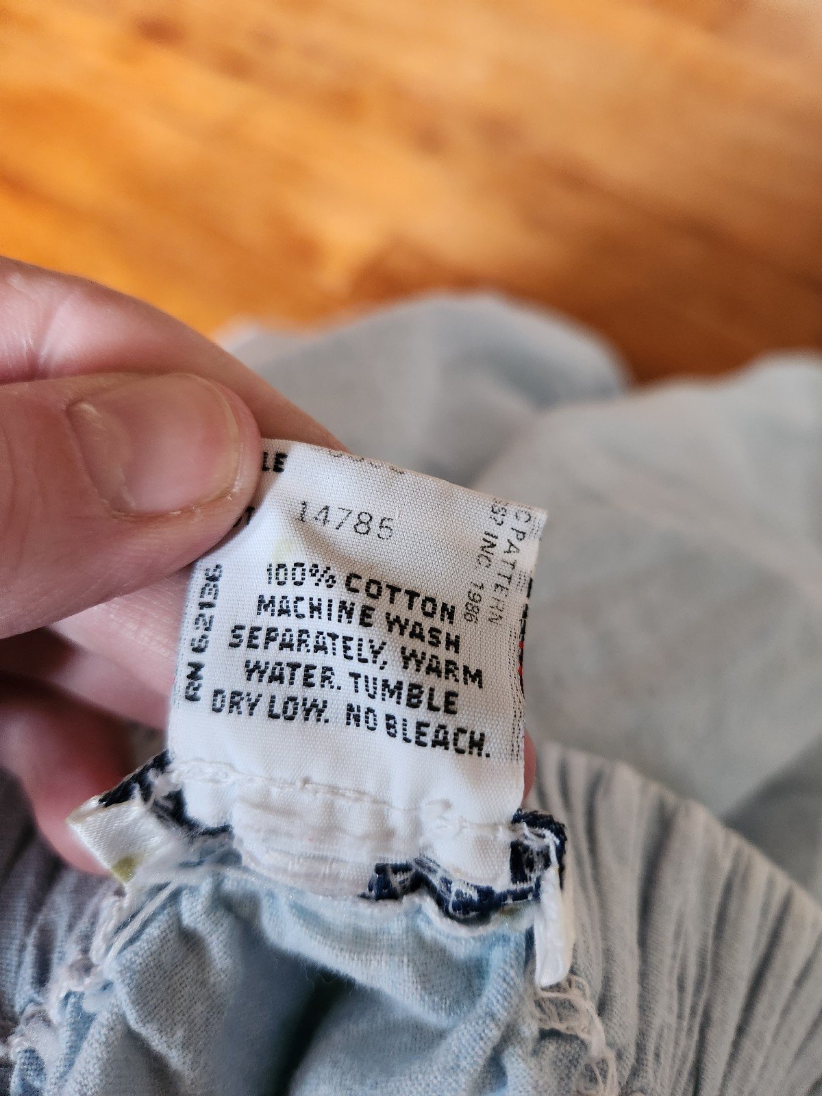 90s Guess Blue Cotton Maxi Skirt