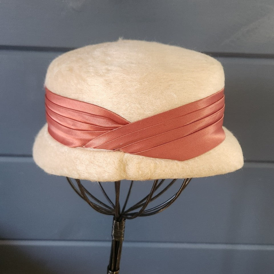 60s Cream Hat