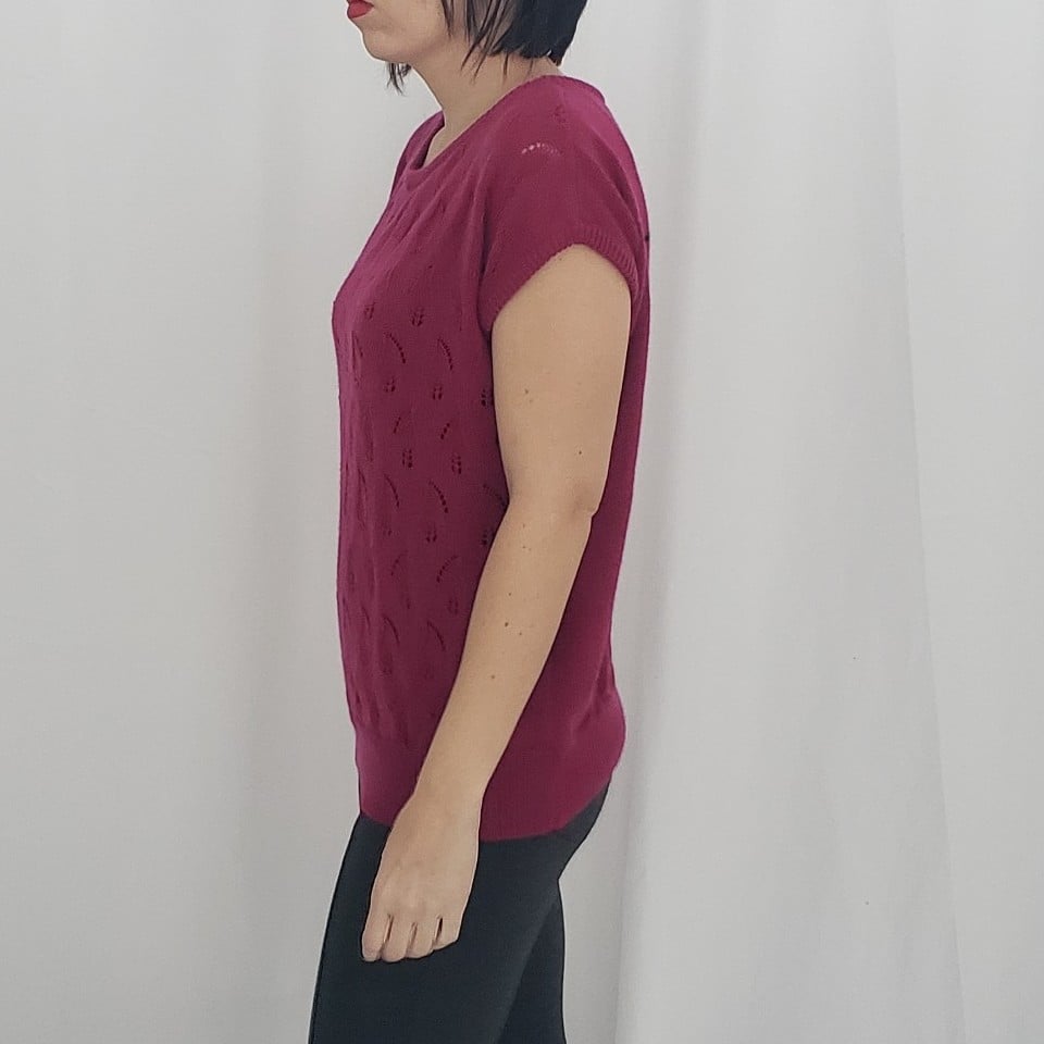 80s Pink Sleeveless Sweater