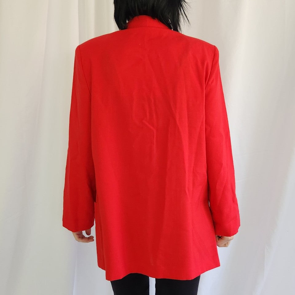 90s Deadstock Red Blazer