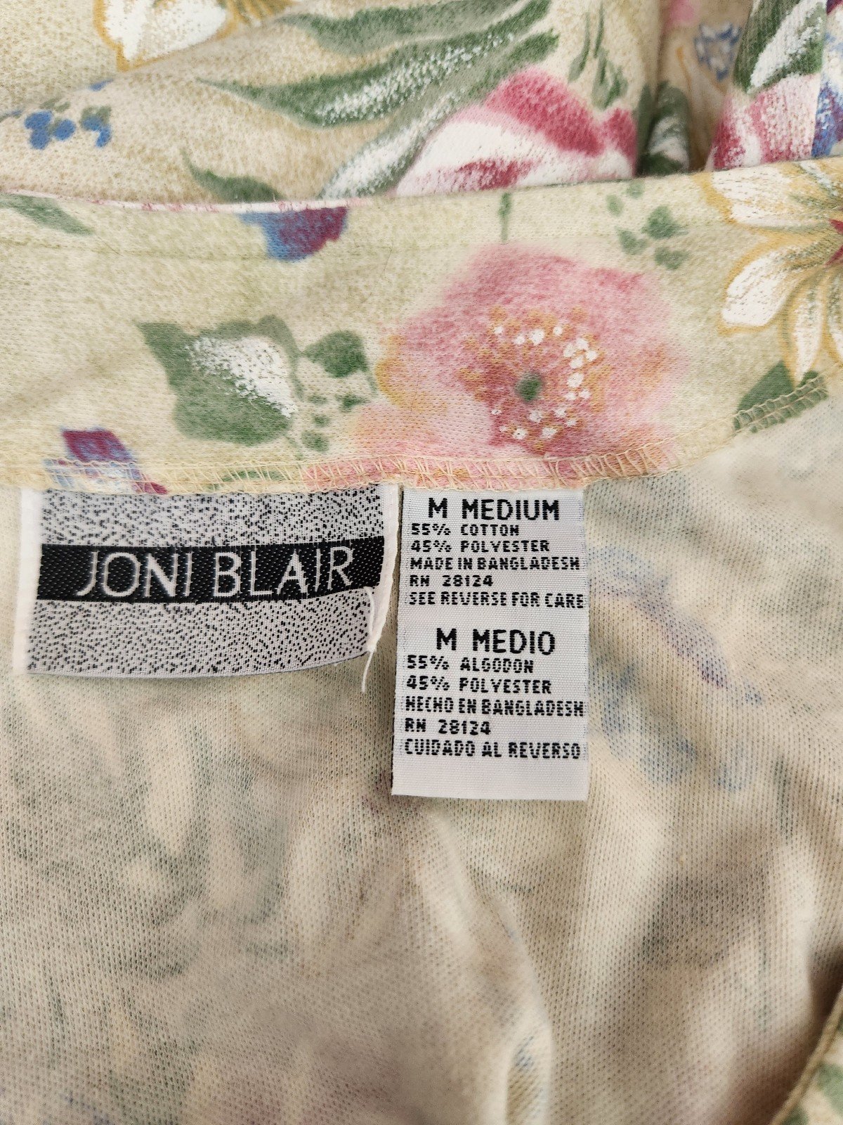 90s Tan Floral Button Down Dress