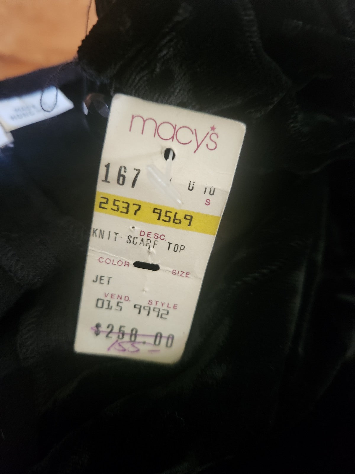 90s Deadstock Black Ungaro Wrap Top