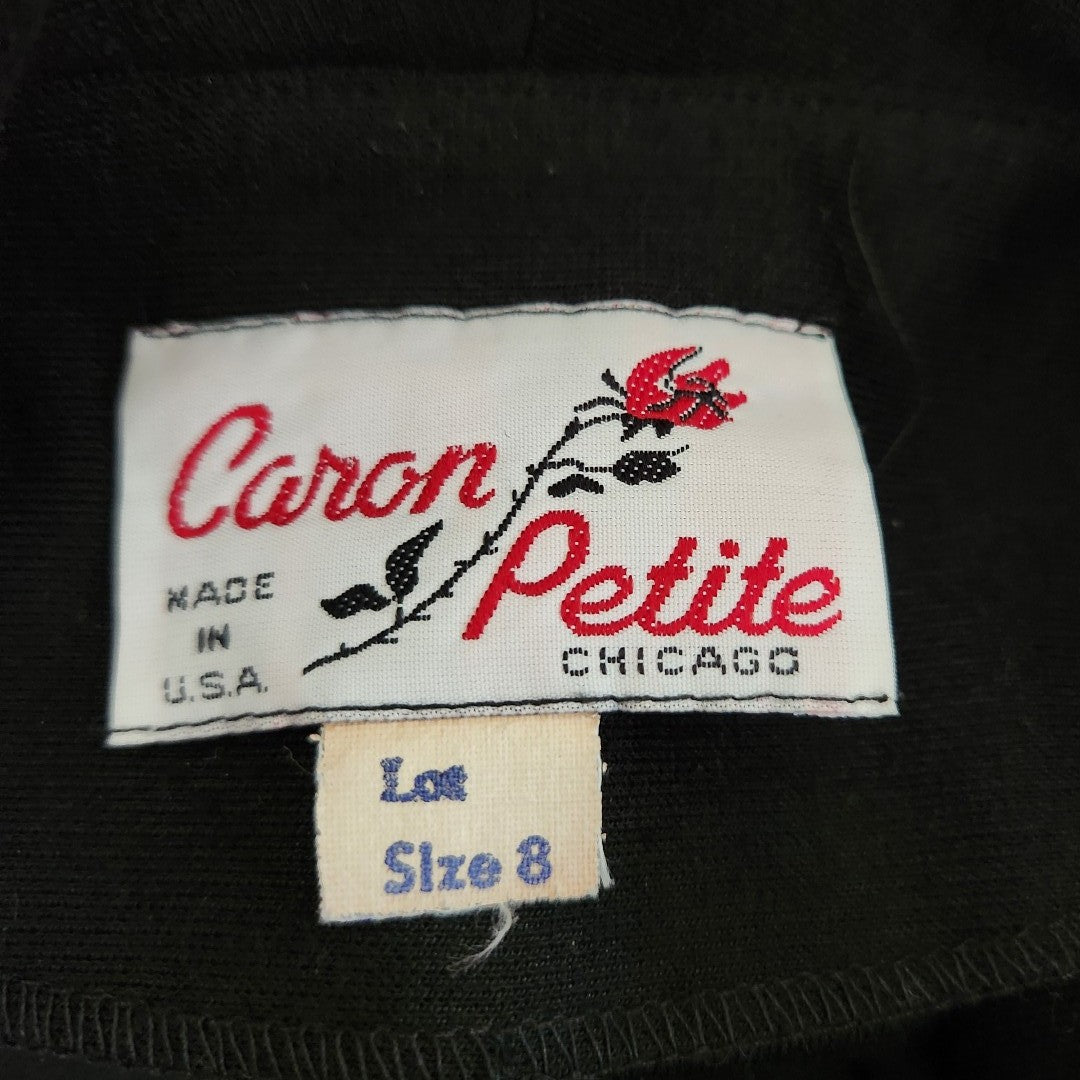 80s/90s Black Wrap Dress