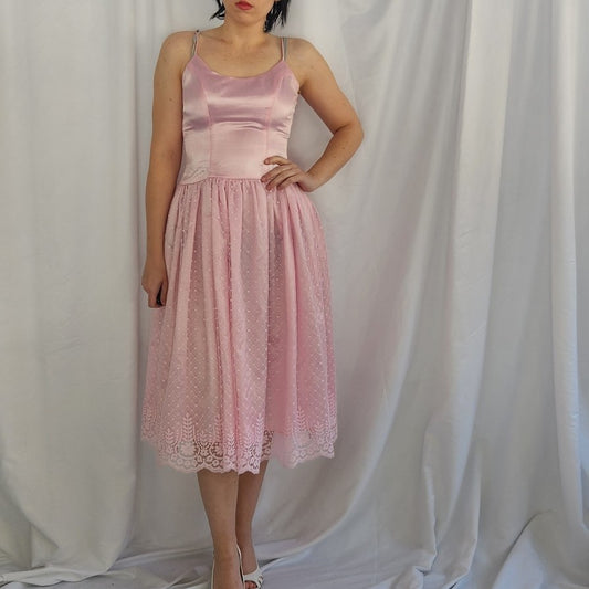 70s/80s Pink Party Dress