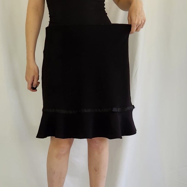 Y2K Black Stretchy Mini Skirt