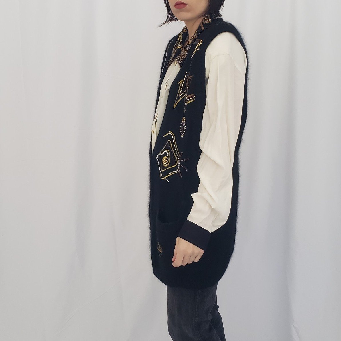 90s I.B. Diffusion Blouse and Sweater Vest Set