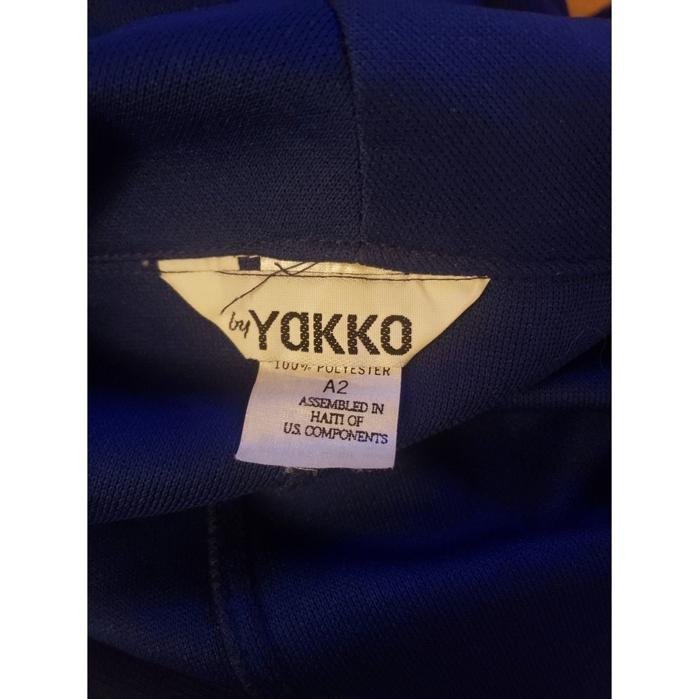 70s/80s Blue Double Breasted Day Dress