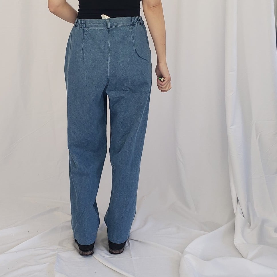 90s City Girl Sport Denim Top and Jeans Set